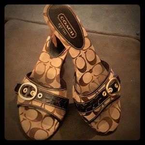 Coach Kamilah open toe mule